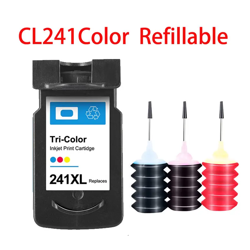 Совместимый многоразовый картридж для принтера Canon 240 241 PG240 CL241 Pixma MG3520 MG3522 MG3620 MG4120