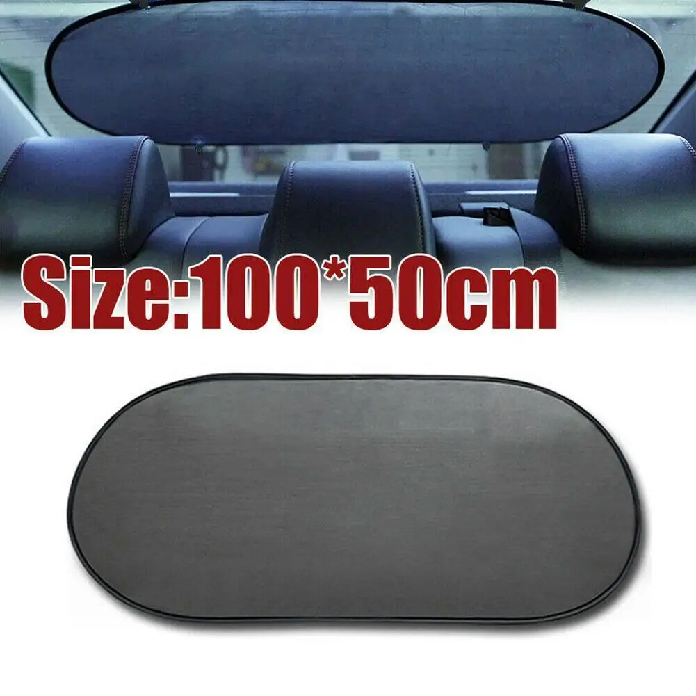 

100x50cm Car Rear Side Window Mesh Sunshade Curtain Sun Shield UV Protection Cover Film Sun Shade Summer Avoid Heat Universal