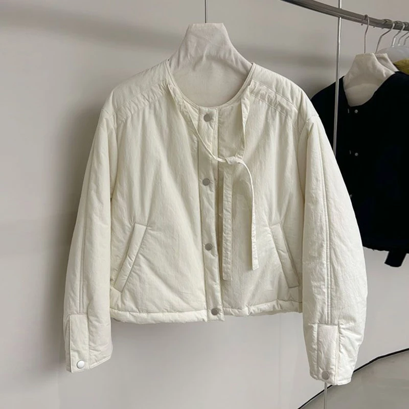 Осенне-зимняя куртка для женщин хлопковые повседневные парки короткое пальто в