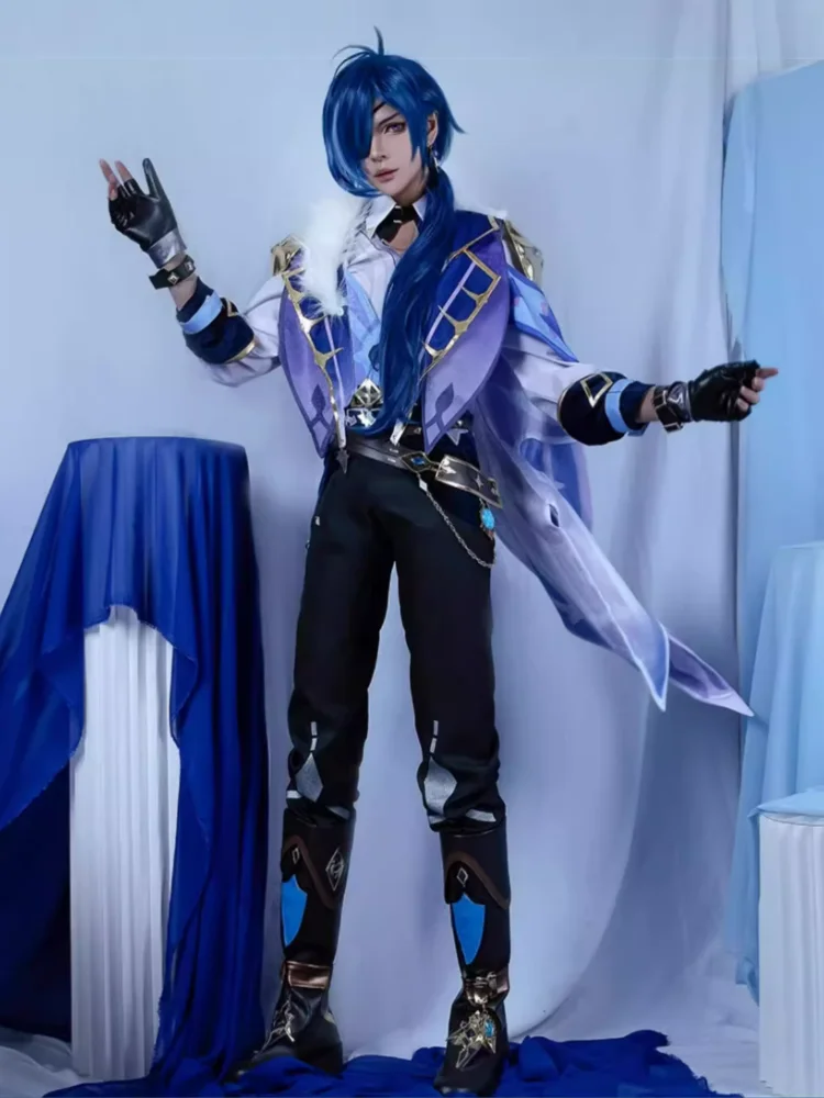 Kaeya косплей игра Genshin Impact Мужская Красивая униформа полный комплект аниме одежда