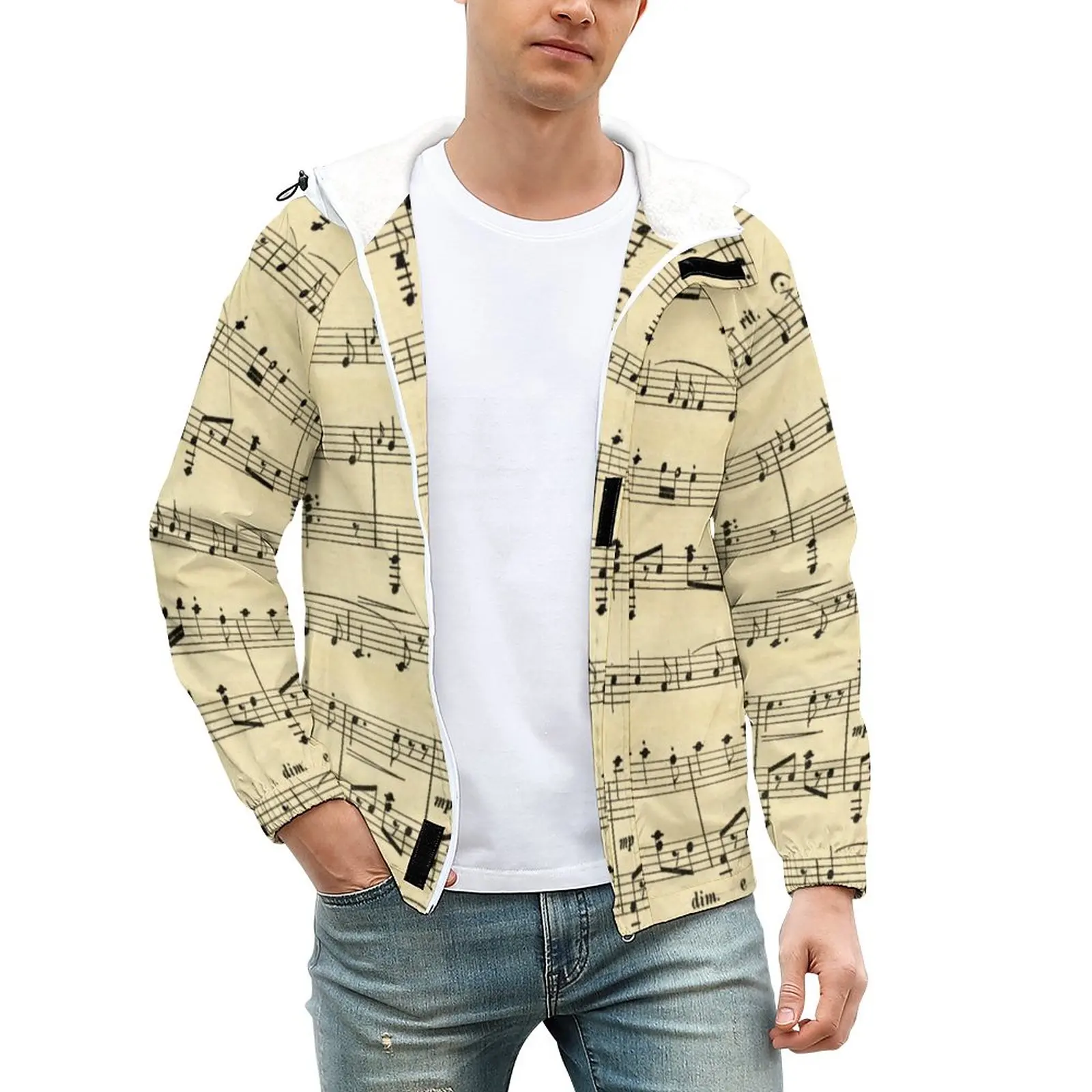 

Мужская уличная куртка с принтом, винтажная Толстая зимняя куртка с карманами, Повседневная ветрозащитная куртка с графическим принтом