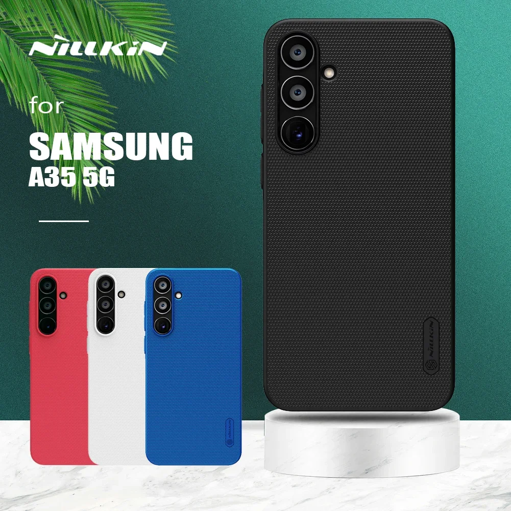 Чехол для Samsung Galaxy A35 5G Nillkin Super Frosted Shield ультратонкая жесткая задняя крышка из ПК