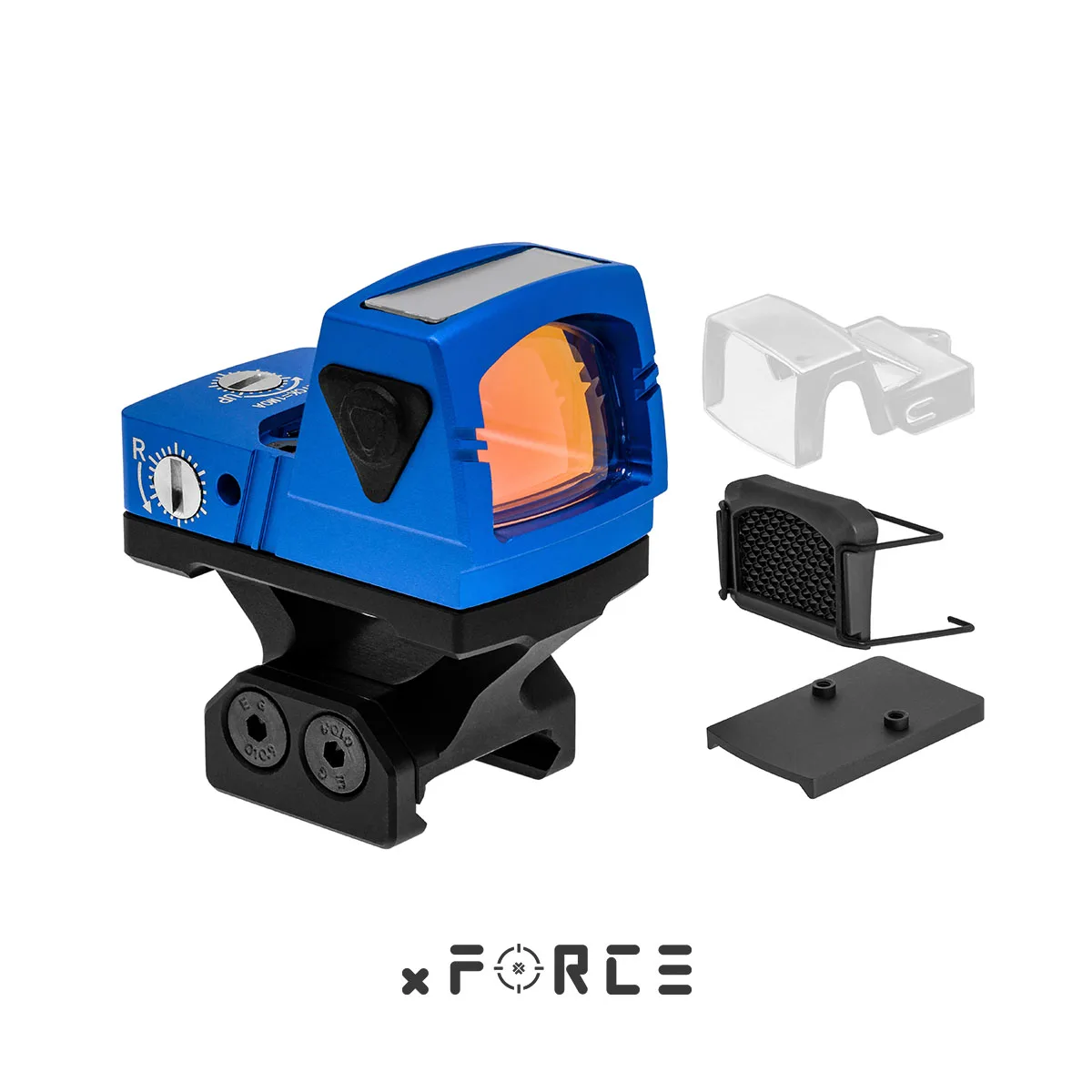 

xFORCE Solar Powered Mini Reflex Red Dot Sight with Lightweight SRW IB Mount IPX7 Waterproof Shockproof