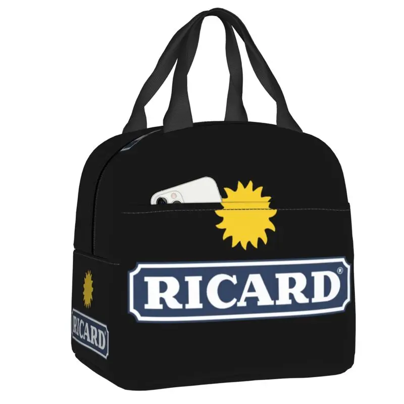 

Marseille France Ricard Insulated Lunch Tote Bag for Women Resuable Thermal Cooler Bento Box Work School Travel