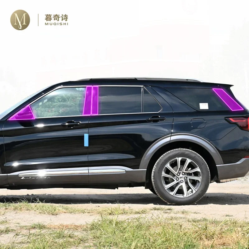 Для Ford EXPLORER 2023-2024 автомобильная внешняя пленка для кузова B C оконная стойка