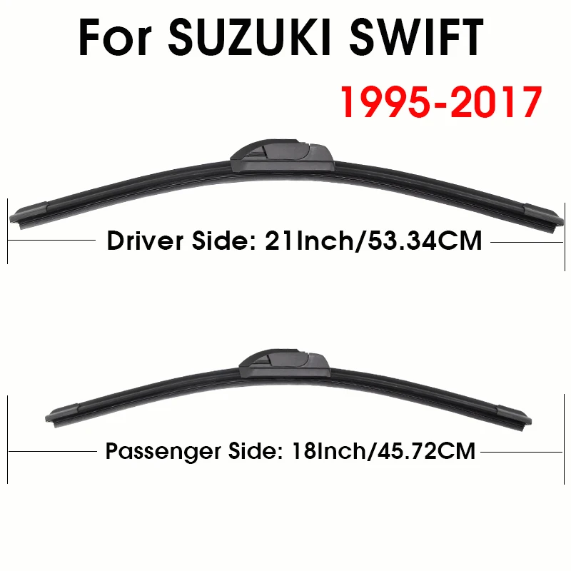 Для Suzuki Swift 1995-2025 все модели автомобильных щетки стеклоочистителя передние дворники подходят U-образный крючок рычаг ветрового стекла авто KAWOO щетки стеклоочистителя