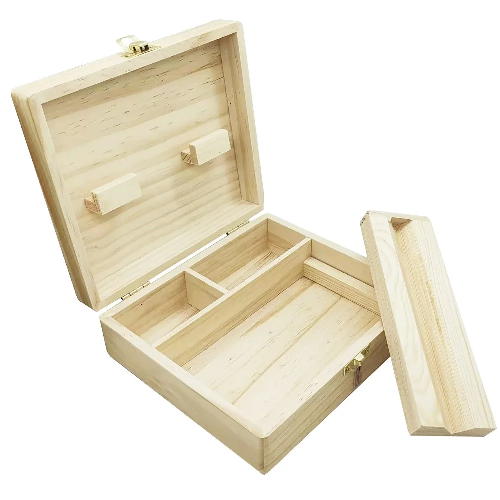 

Wood Tobacco Rolling Box Tobacco Cigarette Smoking Stash Box Case Cigarette Rolling Tray Wood Smoking Pipe Herb Tobacco Box Case