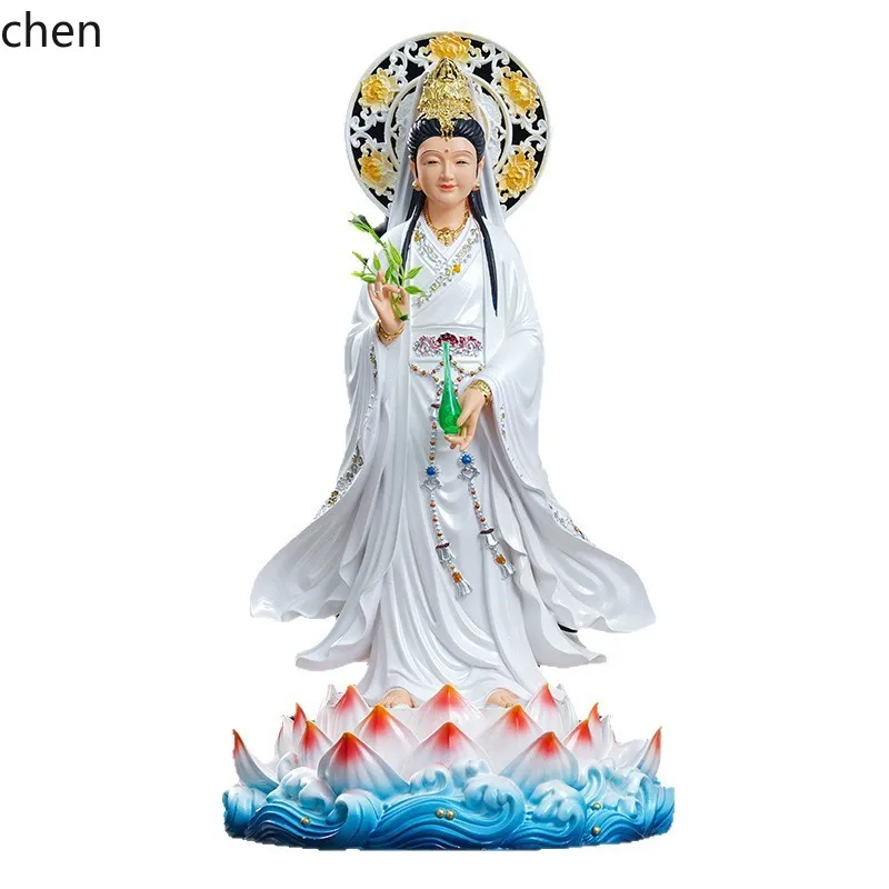 Статуя Будды Гуаньинь из смолы (Cz miaoshan guanyin niangniang nanhai guanyin), для поклонения Гуаньинь, храмовая статуя, для украшения дома (art.: 3920d99ebb40b) - 3920d99ebb40b