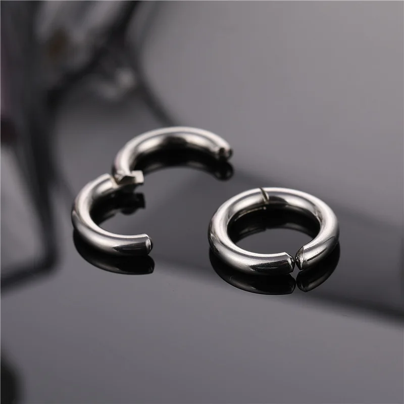 

Модные простые серьги в Корейском стиле панк для женщин в стиле хип-хоп унисекс серьги-кольца ювелирные изделия Аксессуары для готиков опто...