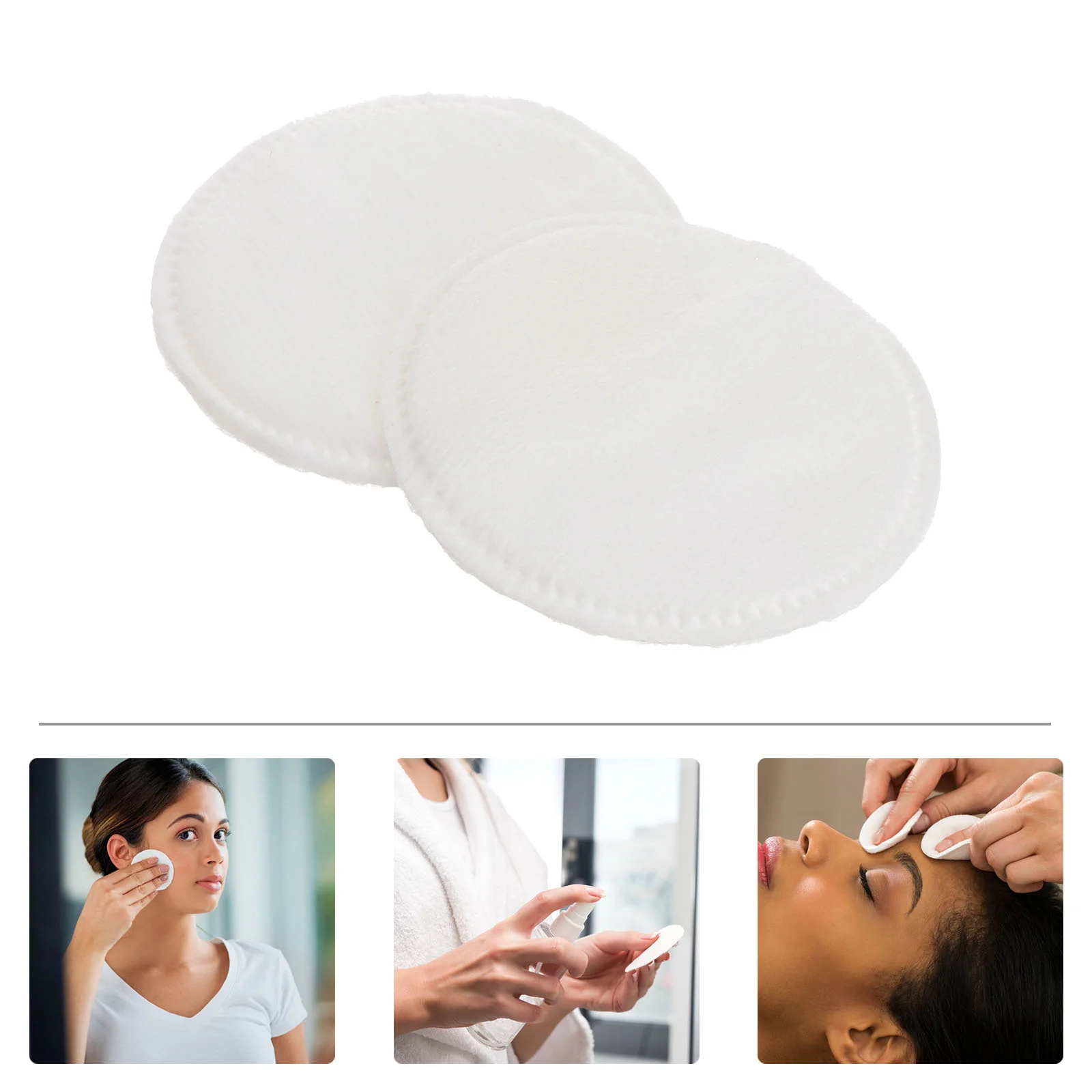 

300 Premium Exfoliating Rounds Pads Makeup Cotton Pads Thickened Three Layer Makeup Remover Pads