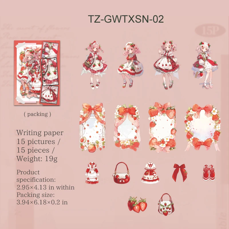 

Набор стикеров JIANWU Kawaii Girl