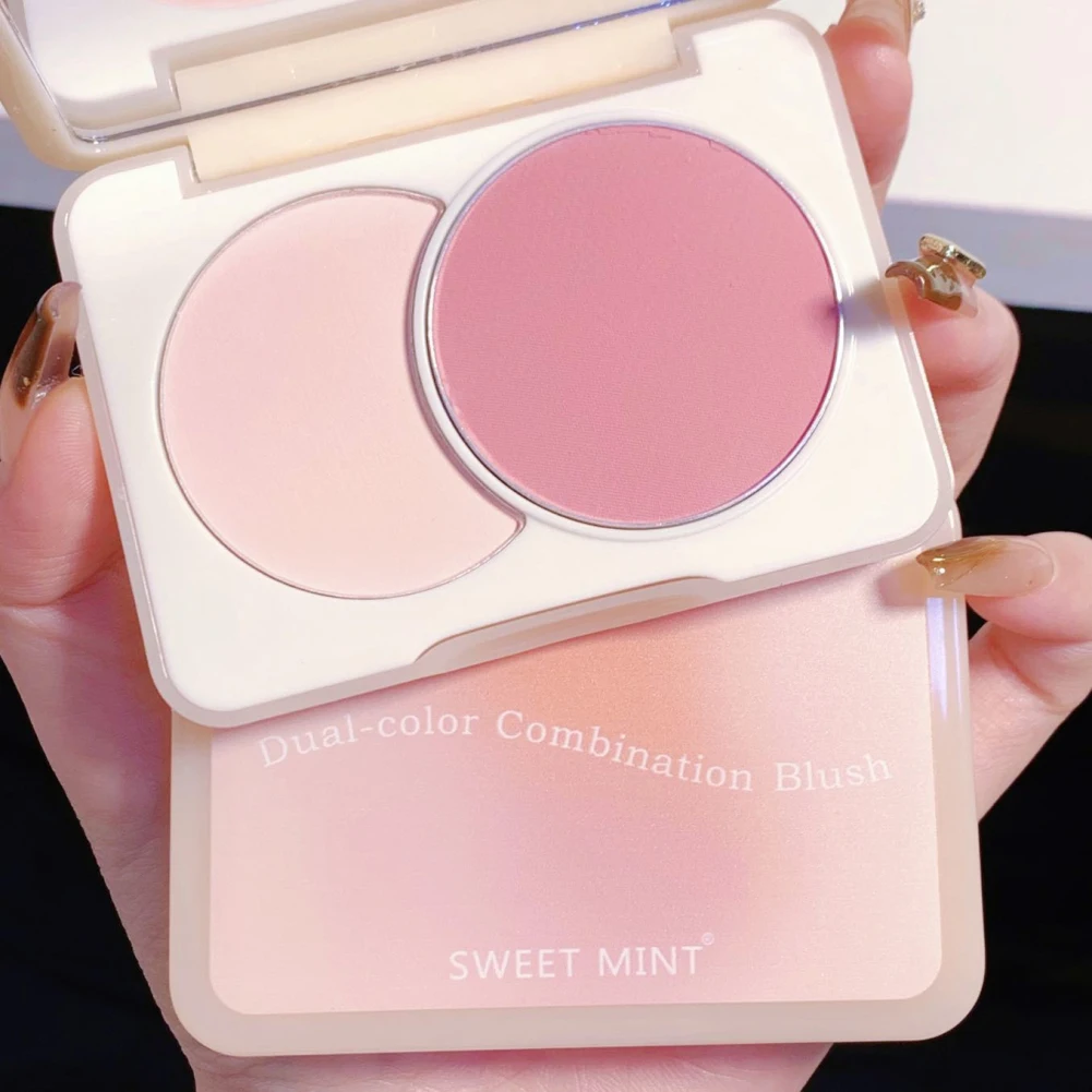 

INS Hot Style Blush Peach Cream Makeup Monochromatic Palette For Novice Easy To Wear Natural Highlight Blush Contour TSLM2