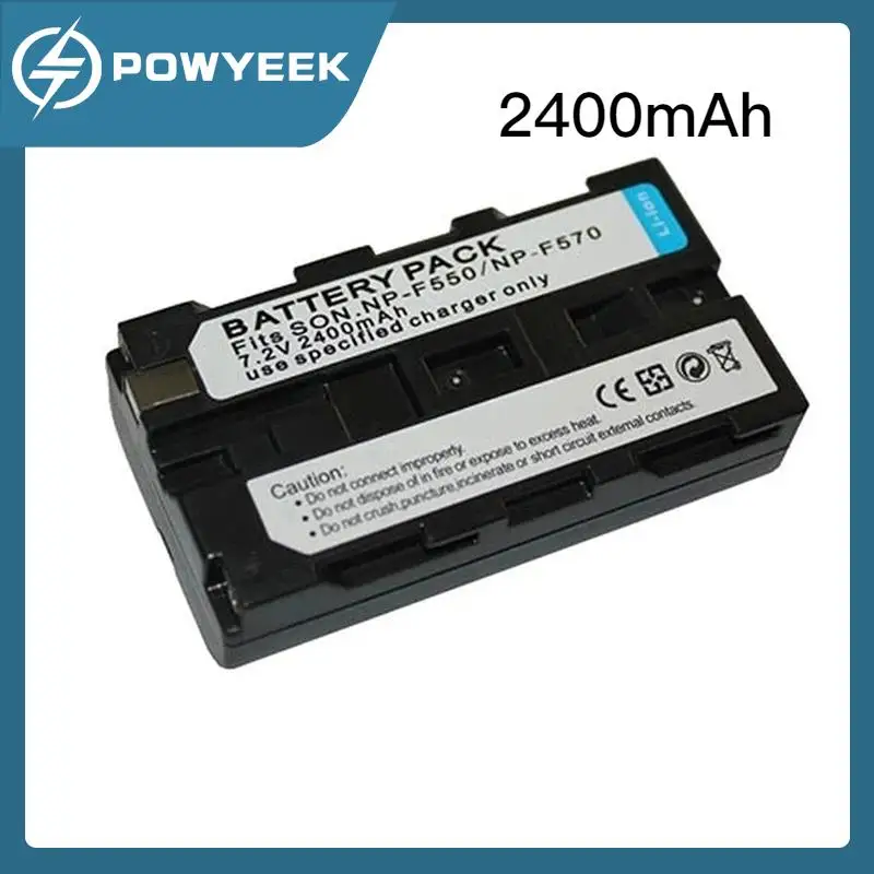 1 шт. 2400 мАч аккумулятор NPF550 NP-F570 для NP-F550 F750 F970 F960 фотографическая лампа