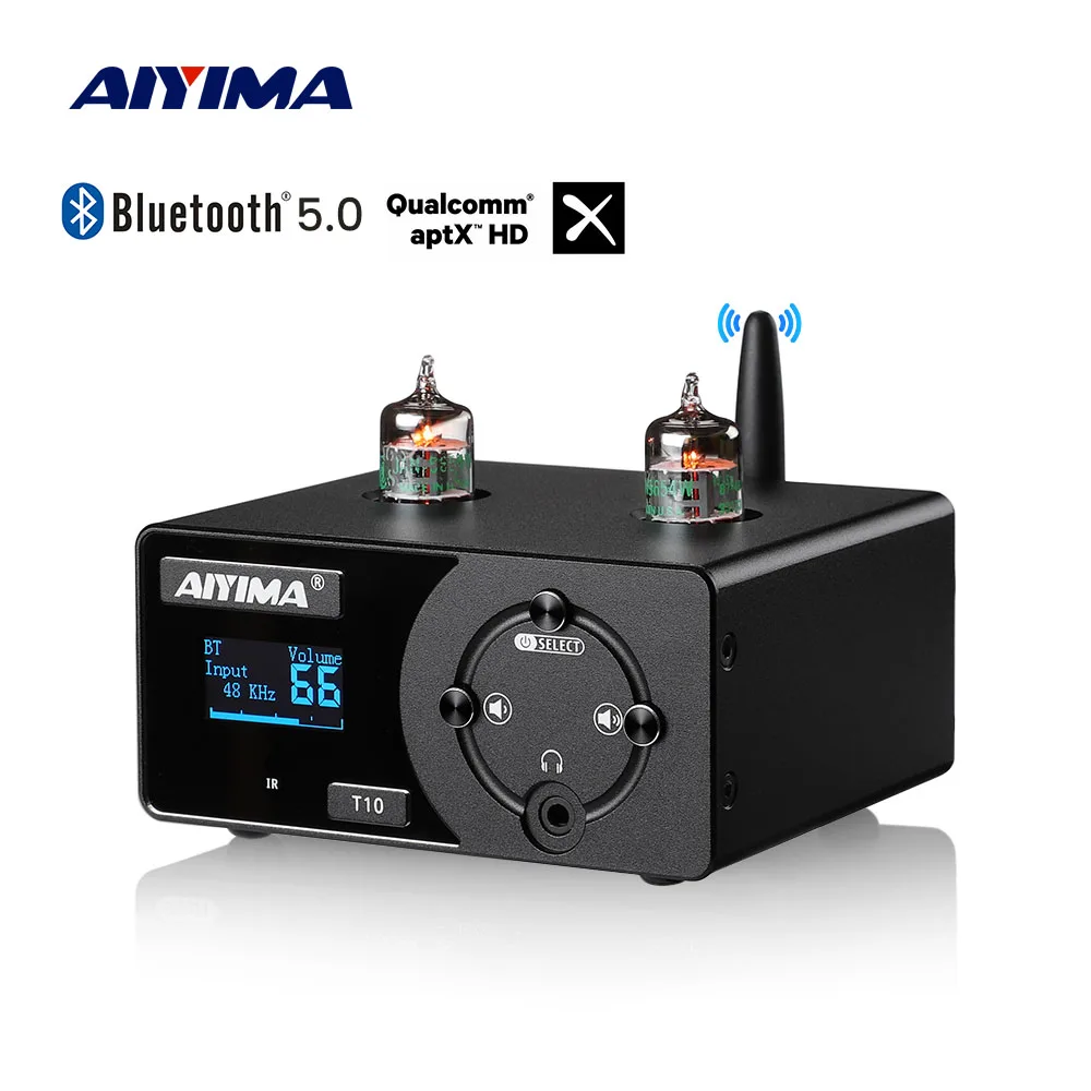 

AIYIMA Audio T10 APTX Bluetooth Headphone Amplifier Decoder Hifi Home Theater USB DAC Coaxial OPT PC-USB Mini Amp Remote Control