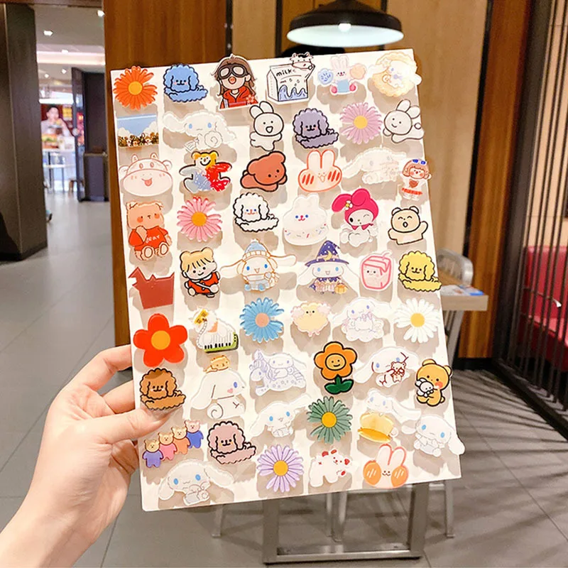 

Korea Ins Acrylic Brooch Cartoon Bag Pin Girl Pendant Student Badge Cute Jewelry