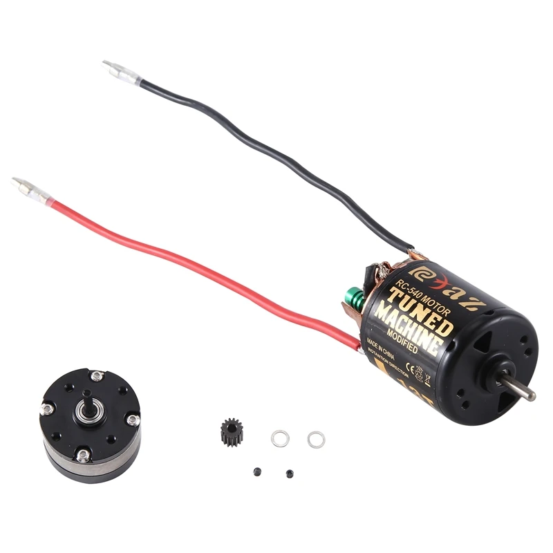 

RCXAZ 540 Brushed Motor And 1: 4.2 Ratio Reducer Planetary Gearbox For 1/10 RC Crawler Car Axial SCX10 TRAXXAS TRX4 Kit 13T