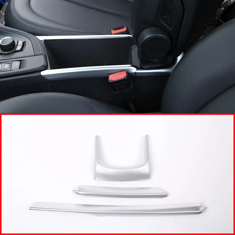 

3 шт., матовые Серебристые ABS-полосы для BMW X1 F48 2016 2017 2018