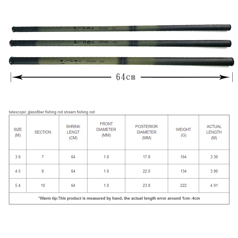 Производитель Weihai дешевая ультракороткая телескопическая удочка из
