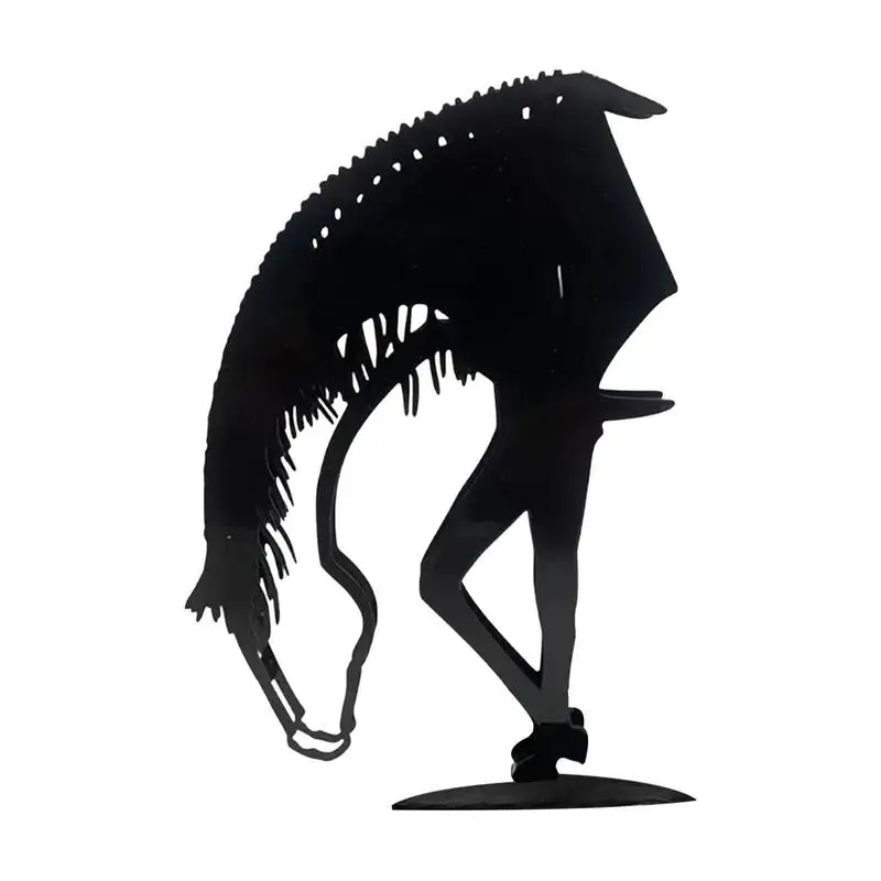 

Horse Metal Sculpture Foraging Horse Statue Simple Metal Art Foraging Horse Decoration Metal Home Decoration Christmas Gift