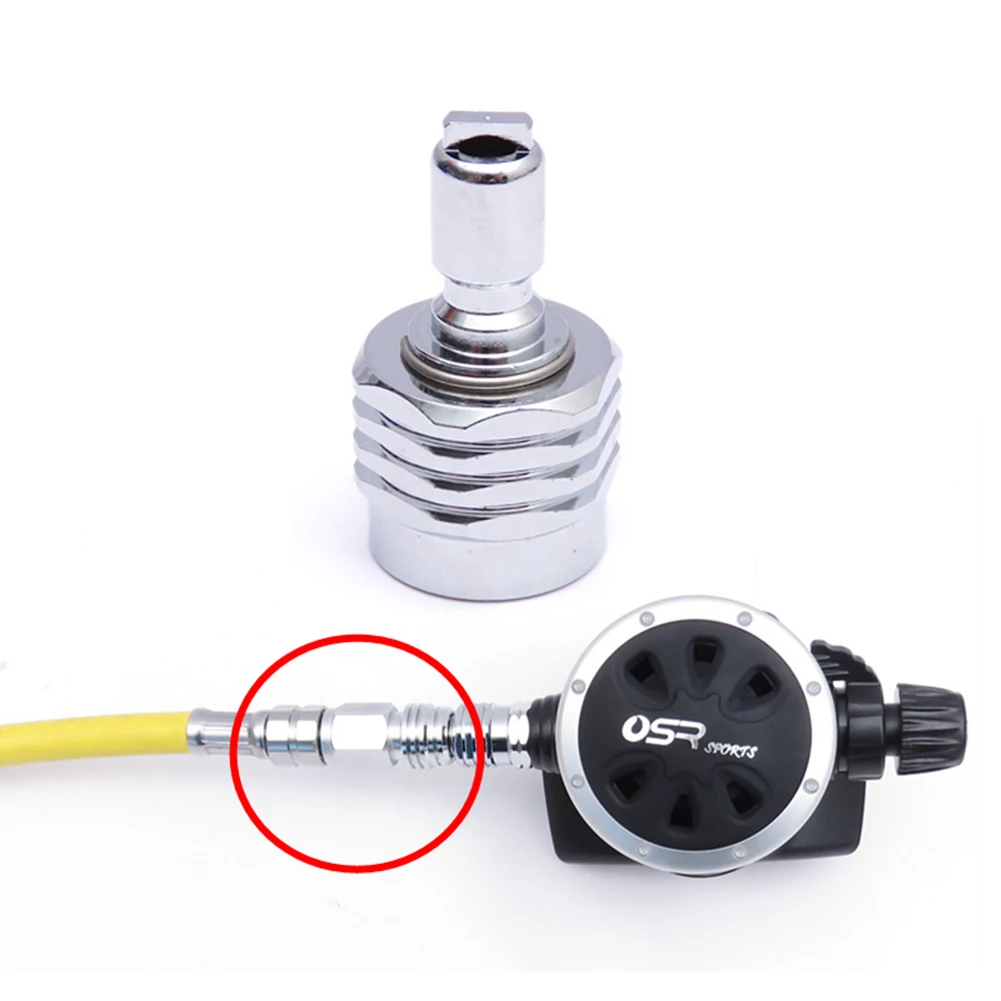 

OSR SPORTS Scuba Diving Regulator Adaptor Connection Quick Release AD-331 16-9-18 Female Standard BCD Low Pressure Male