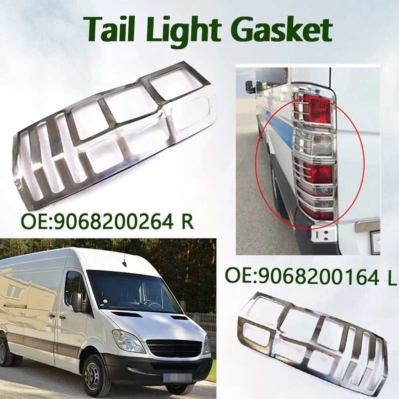 

1Pair Rear Tail Lights Trim Frame Tail Lamp Cover For Mercedes Benz Dodge Sprinter Truck Taillight Decorative Frame