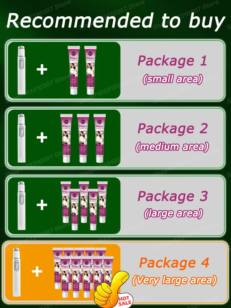 Blu-Ray Pen Vitiligo быстро улучшает белые пятна