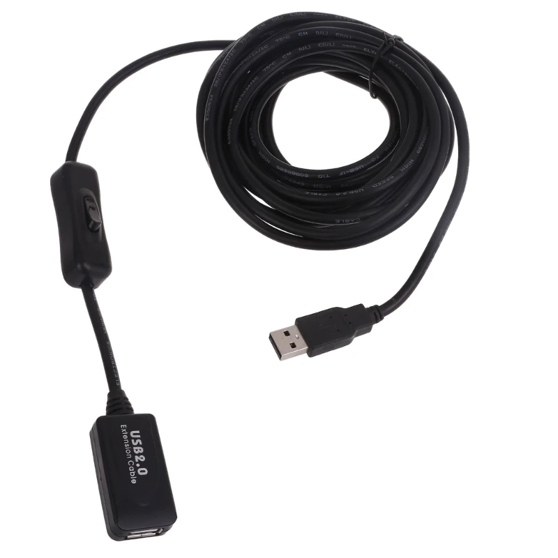 

DXAB USB 2.0 Cable Extension Cable Signal amplification 5M Extender Cord High Speed