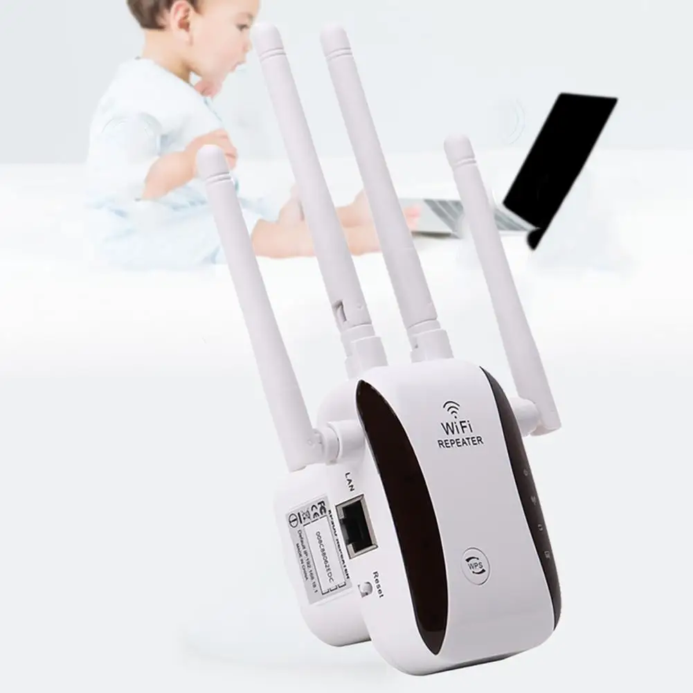 

Mini Anti-interference Compact 300Mbps Shock-proof WiFi Signal Enhancer Wireless Repeater Router Signal Amplifier