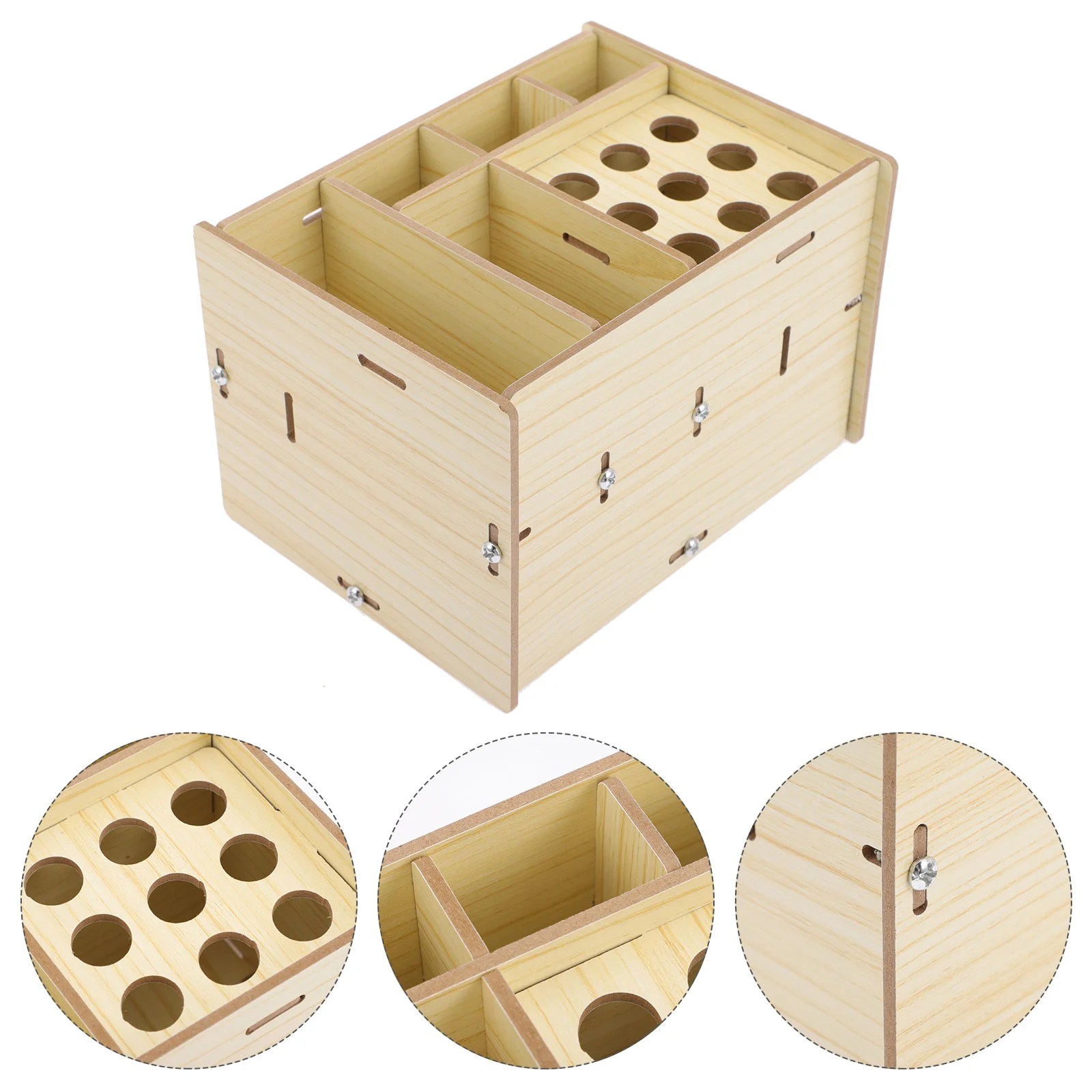 

Practical Hairstyling Comb Box Hairstyling Scissors Stand Hairdressing Tool Box Barbershop Storage Case Haircut Scissor Rack