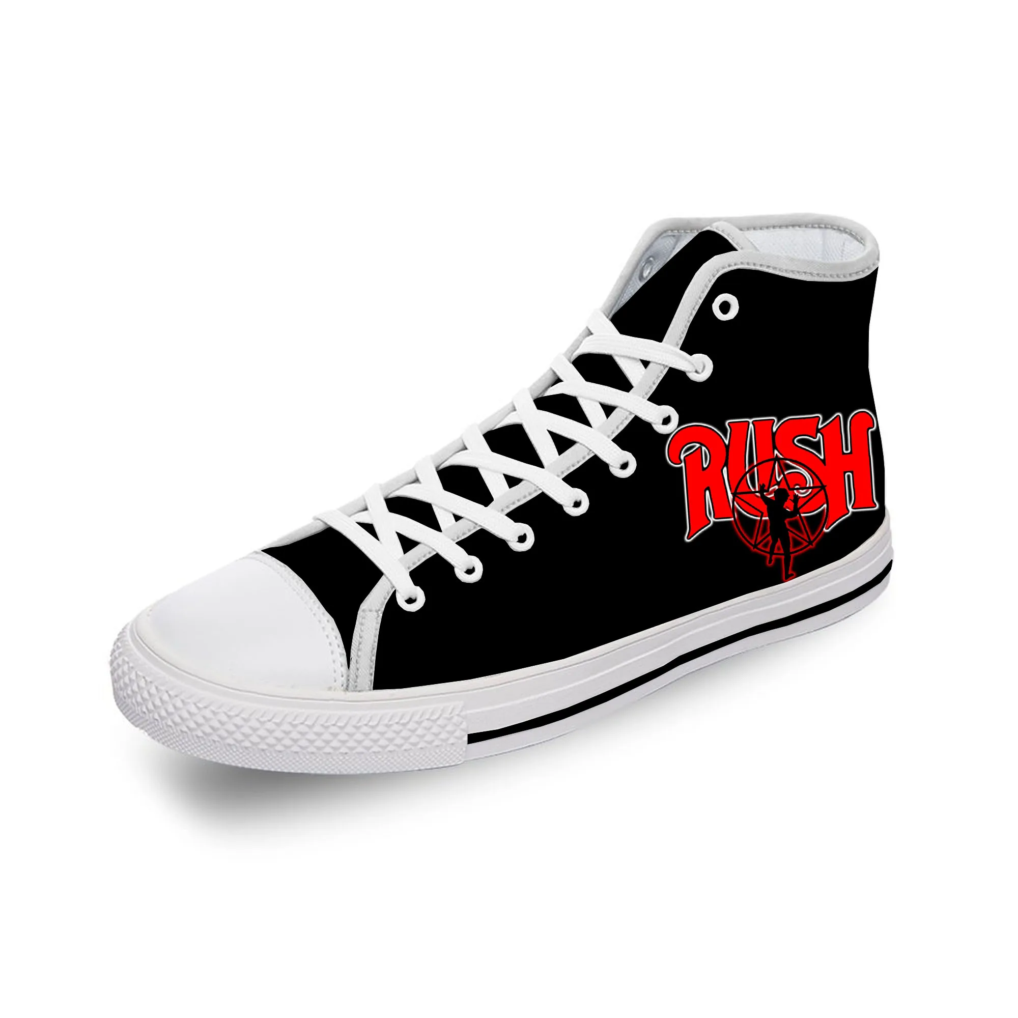

Rush Band High Top Sneakers Mens Womens Teenager Casual 3D Print Shoes Canvas Running Shoes Cosplay Breathable Lightweight shoe
