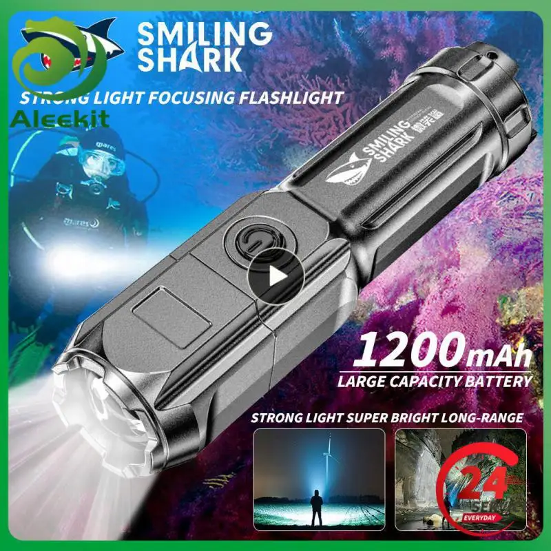

1~5PCS Flashlight Portable Standard Interface Torch Compact Multi-stage Heat Dissipation Electric Torch Multifunctional Torch