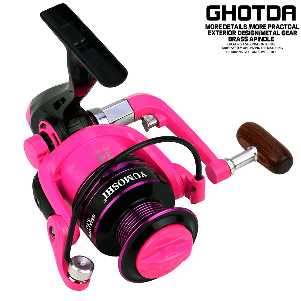 

GHOTDA Fishing Reel 2000-7000 Spinning Reel 5.2:1 High Speed Smooth Saltwater Fishing Reel Ultra Light