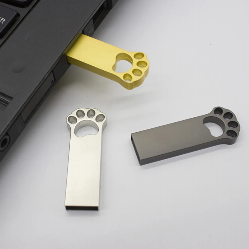 Cat Claw Metal USB 3.0 Flash Drive 32GB Pen Drive Waterproof Pendrive  Thumb Drive U Disk Memory Stick Gift 1pcs