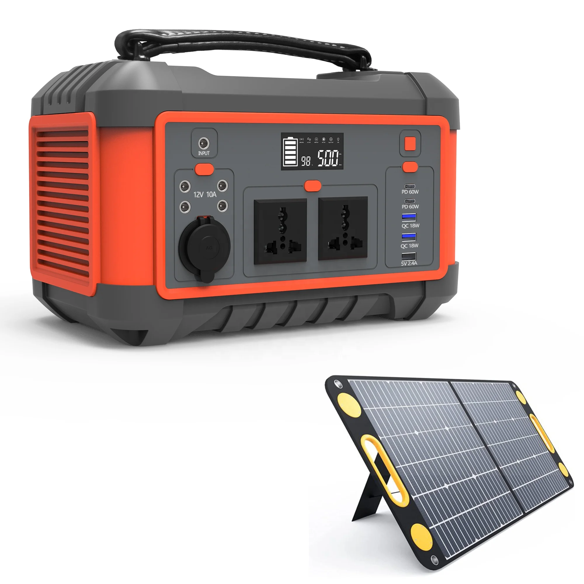 

TAICO 500w portable power station generator with solar