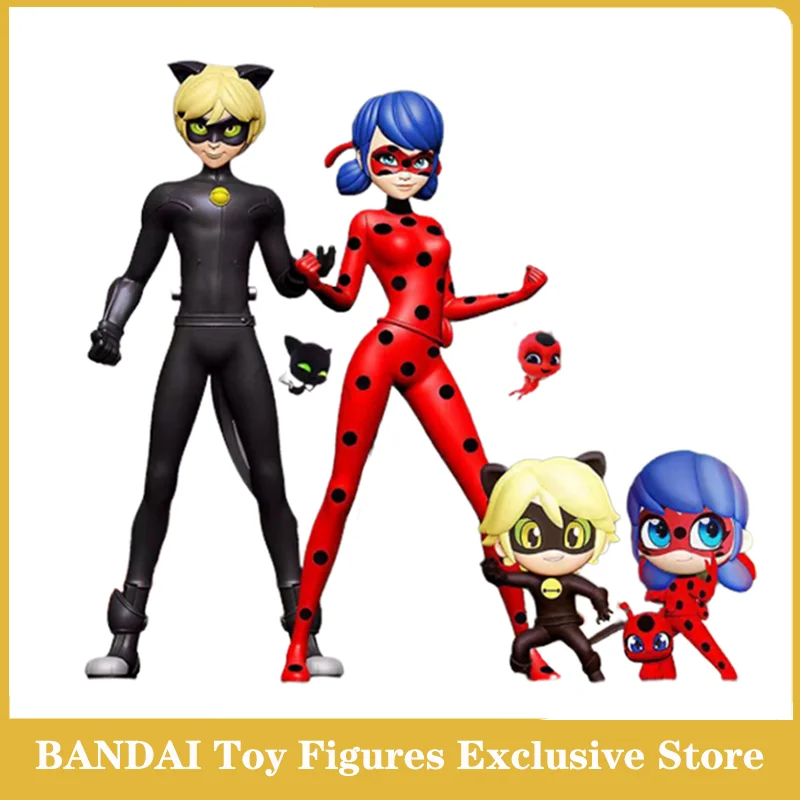 

ORIGINAL Miraculous Tales of Ladybug and Cat Noir Action Anime Figures Collectible Model Toy Children Birthday Gift Random 1 Pcs