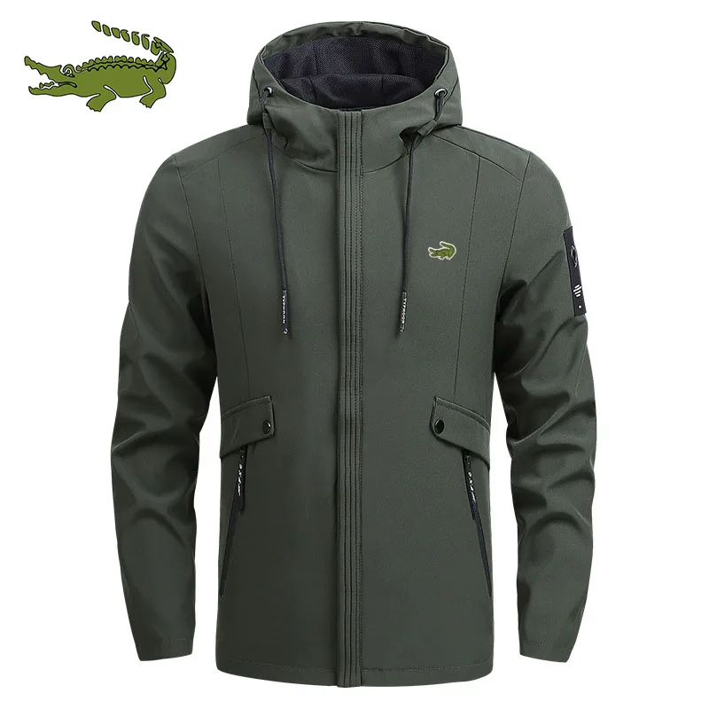CARTELO BrandOutdoor Sports Stand Collar Hooded Zip Jacket Autumn High Quality Men's Business Casual Jacket Coat