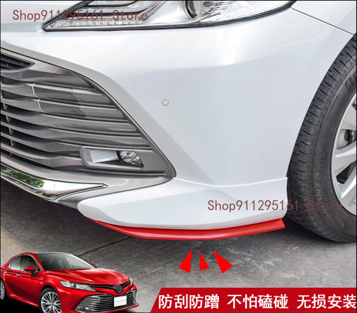 

2pcs for Toyota Camry 2018 2019 2020 accessories Car front side Bumper corner protection trim frame sticker anti-rub cover