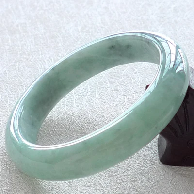 

Zheru Jewelry Natural Myanmar Jade Light color 54mm-62mm bracelet Princess bracelet for Girlfriend for Mom
