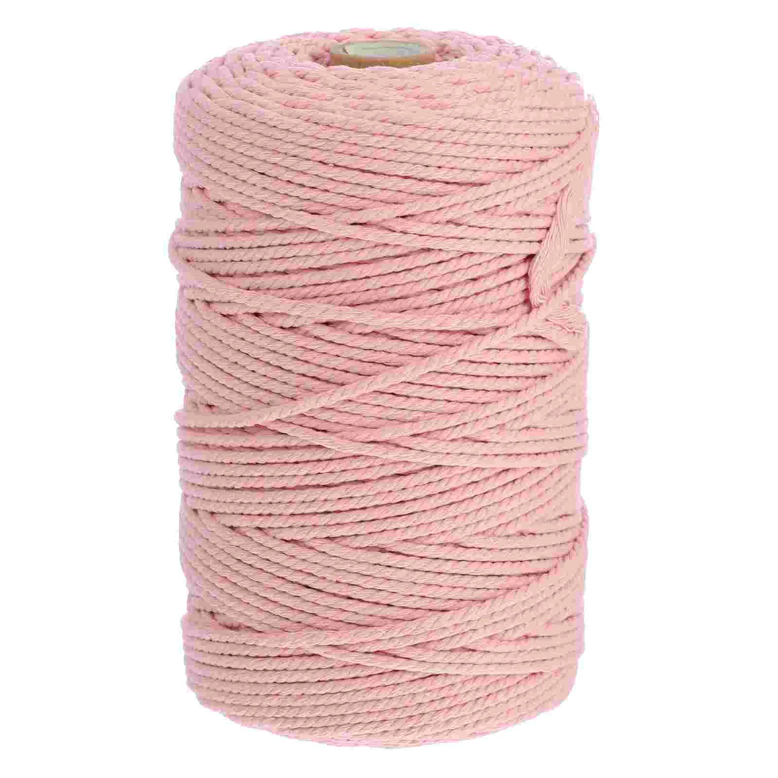 

1 Roll DIY Cotton Cord Macrame Cord Decorative Multifunctional Tapestry Twine String Craft Knitting Rope Macramé