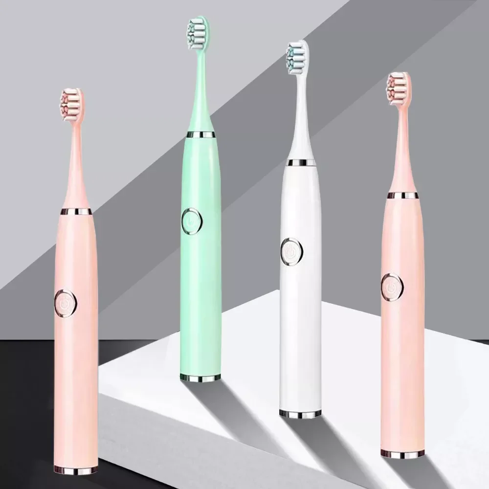 

Super Sonic Toothbrushes for Adults Kid Smart Timer Whitening Toothbrush IPX7 Waterproof Replaceable AA Battery Version