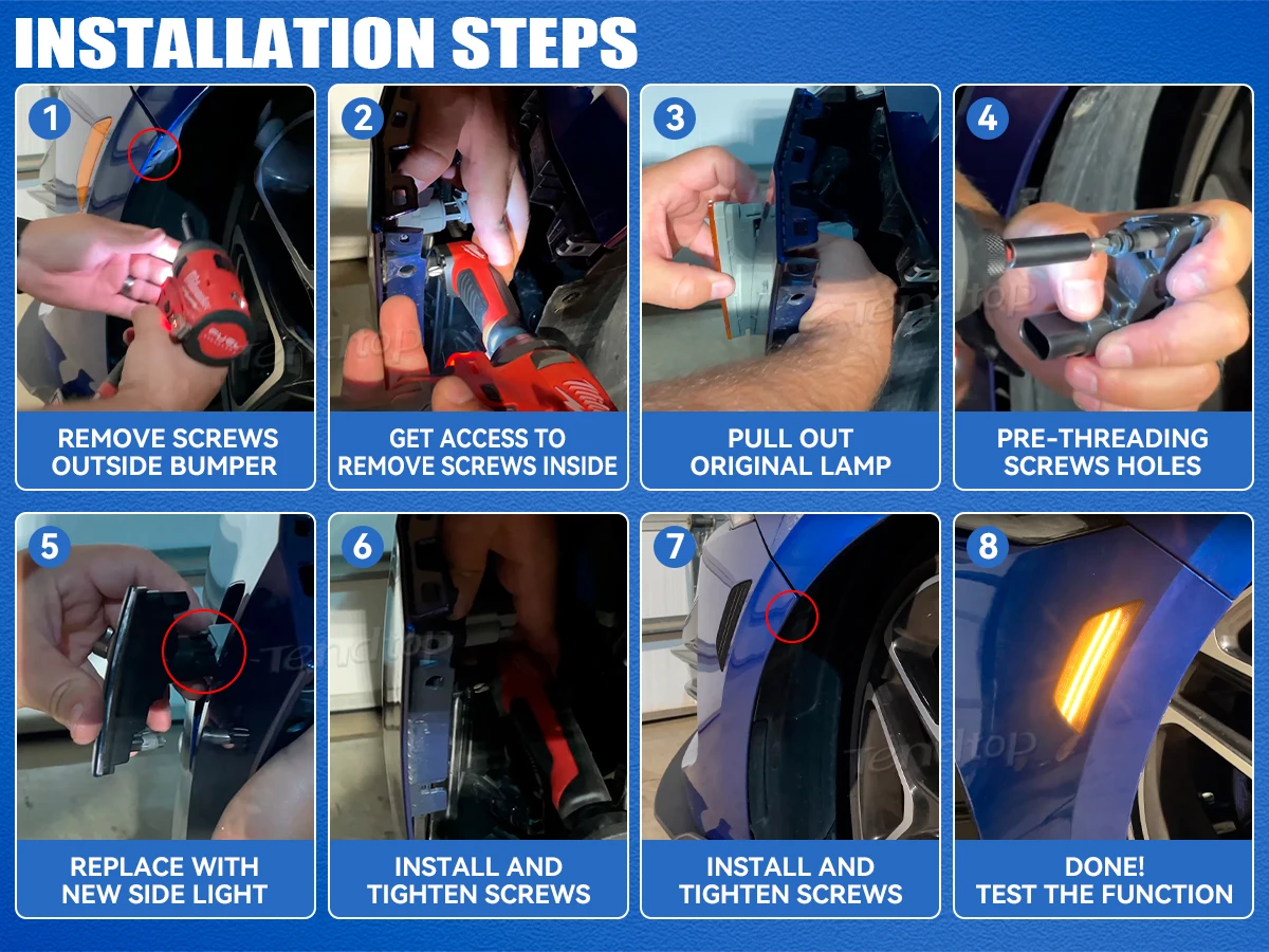 2 шт. фонари янтарного цвета для Kia K5 Gen5 DLS Sedan 2021 2022 2023 + передний бампер