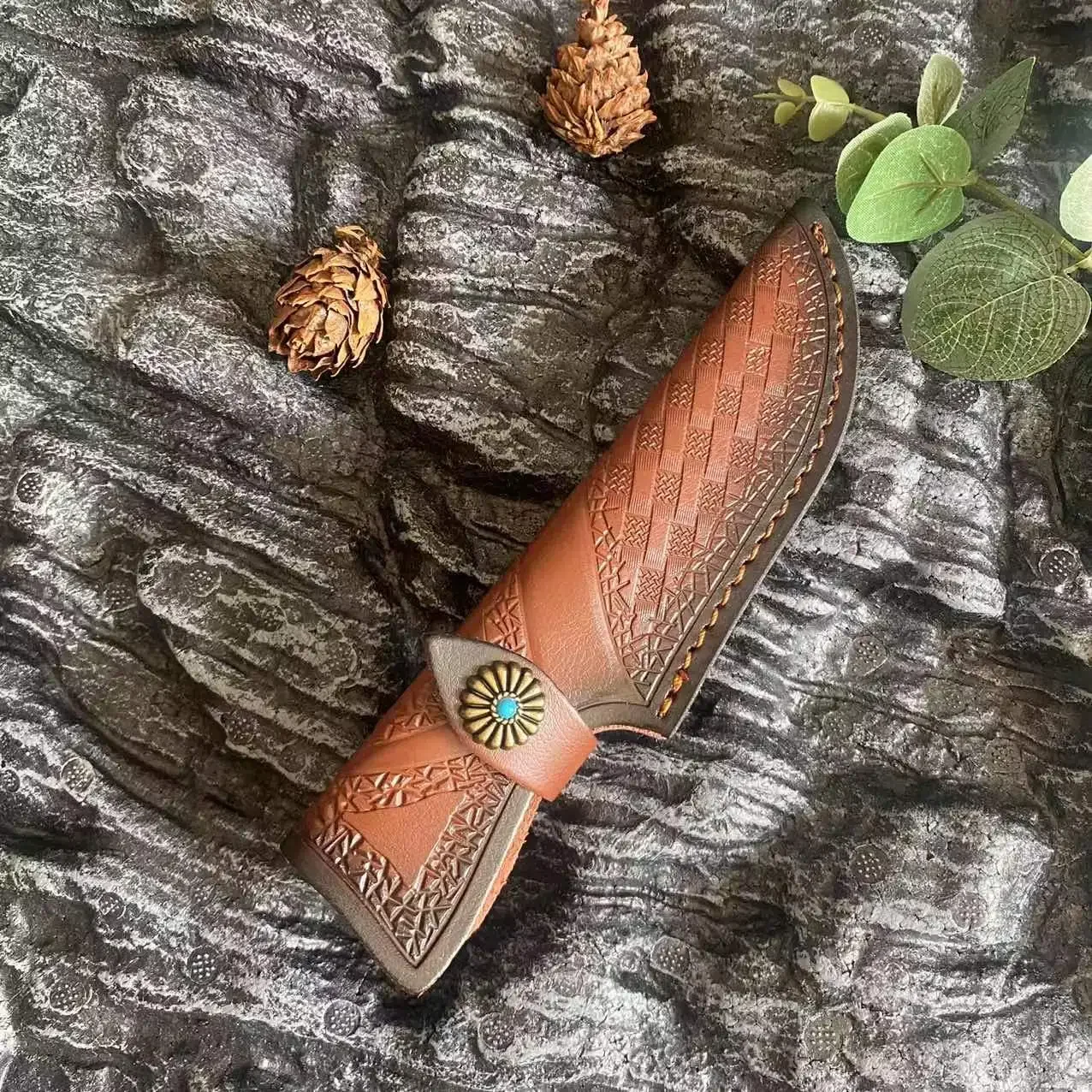 Чехол для ножа из натуральной кожи улицы портативный нож фруктов самообороны