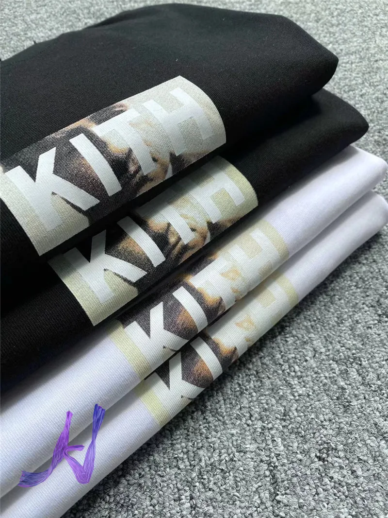 2022ss футболка с логотипом KITH Box лучшее качество мужские и женские футболки Top