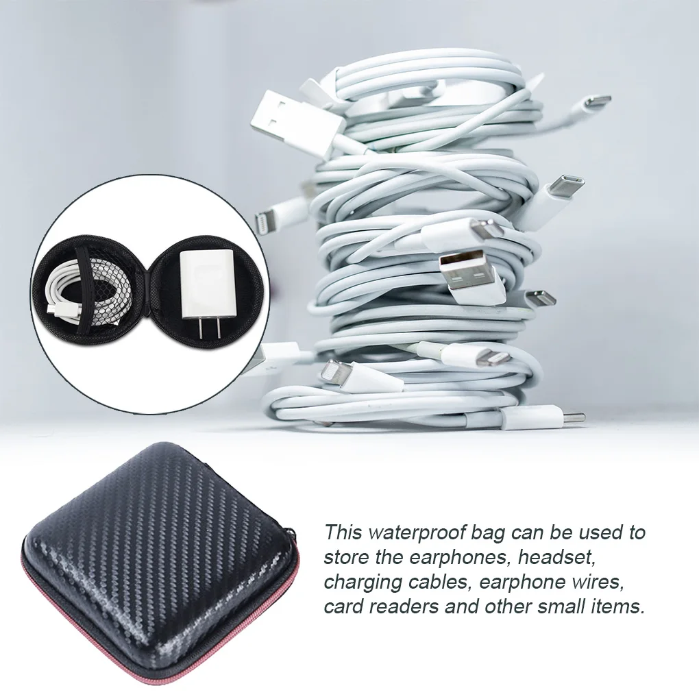 

Portable Earphone Case Storage Bag Hard Disk Travel Carrying Pouch Anti-scratch Card Reader Organizer