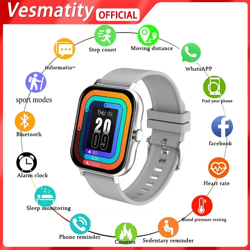

2022 New Y13 Watch Fitness Bracelet Heart Rate Waterproof Smart Smart Watch Full Touch Screen Ladies