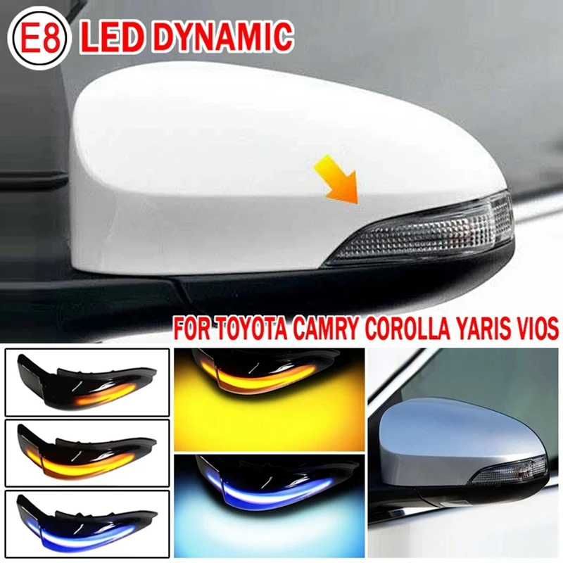 

LED Dynamic Turn Signal Indicator Light Flow Light Accessory Part Car For Toyota Corolla Camry Prius Vios