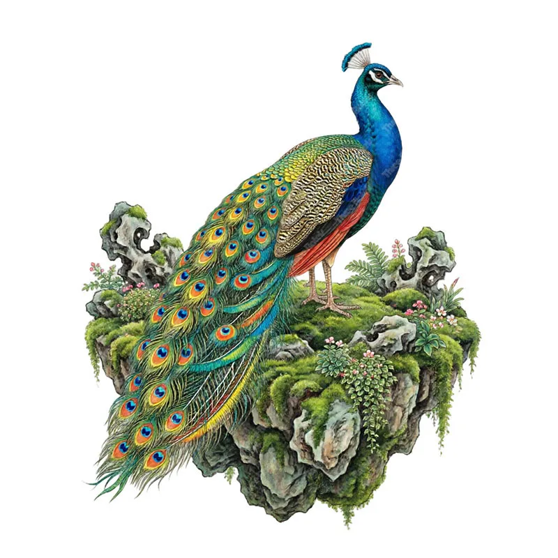 Фото Наклейки на стену Three Ratels CAB34 Peacock Floating Island для украшения дома №3