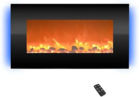

Fireplace- Mounted with 13 Backlight Colors, Adjustable Heat and Remote Control-31 inch, 31