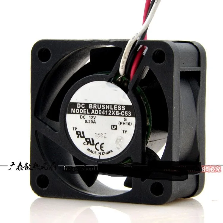 

New original AD0412XB-C53 PH10 DC12V 0.20A 3-wire server cooling fan