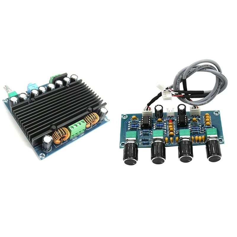 

1 Pcs TDA8954 Hifi 210Wx2 Dual Channel Audio Amp Board & 1 Cps XH-A901 NE5532 Tone Board Preamp Pre-Amp